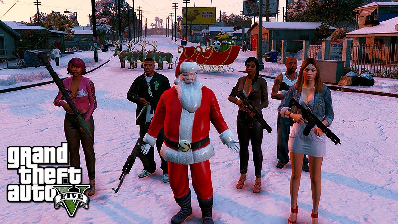 Evil Santa GTA 5 Mod Gameplay: Chaos & Dark Comedy