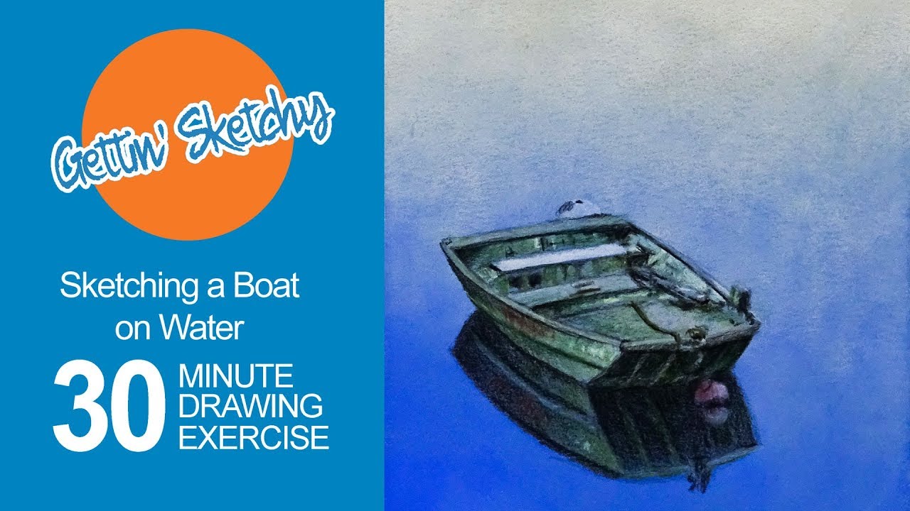 Master Quick Boat Sketching with Pan Pastels & Colored Pencils