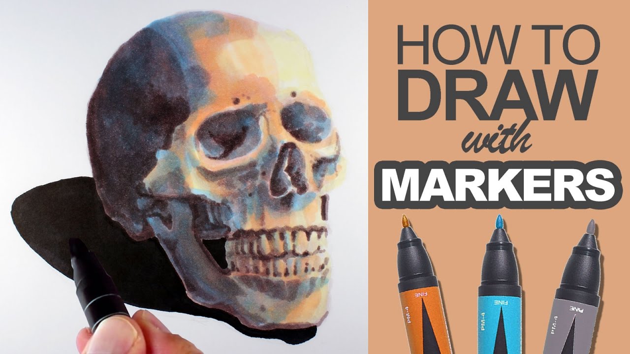 Master Skull Marker Drawing: Step-by-Step Tutorial