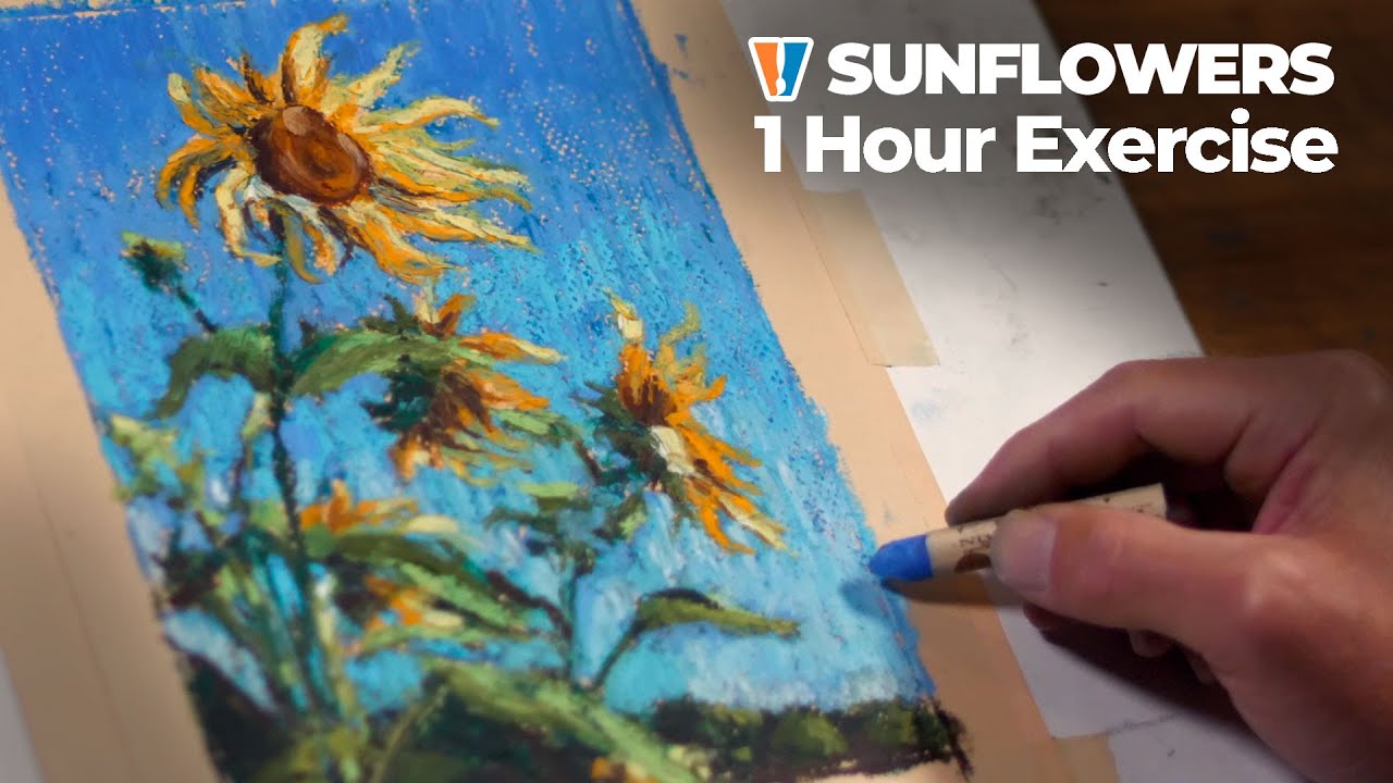 Oil Pastel Sunflowers: Step-by-Step Painting Guide