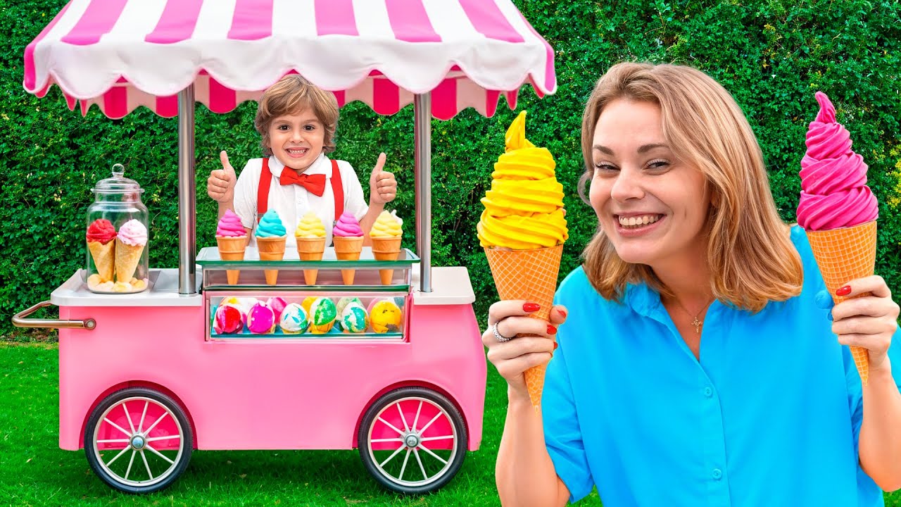 Whipped Cream Ice Cream Treats for Kids - Easy Summer Recipes