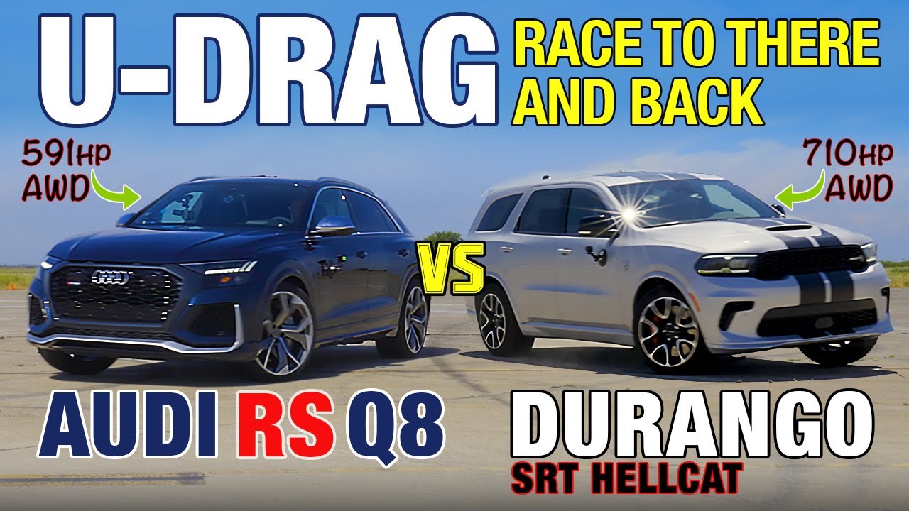 Dodge Durango Hellcat vs Audi RS Q8: U-Drag Race Results