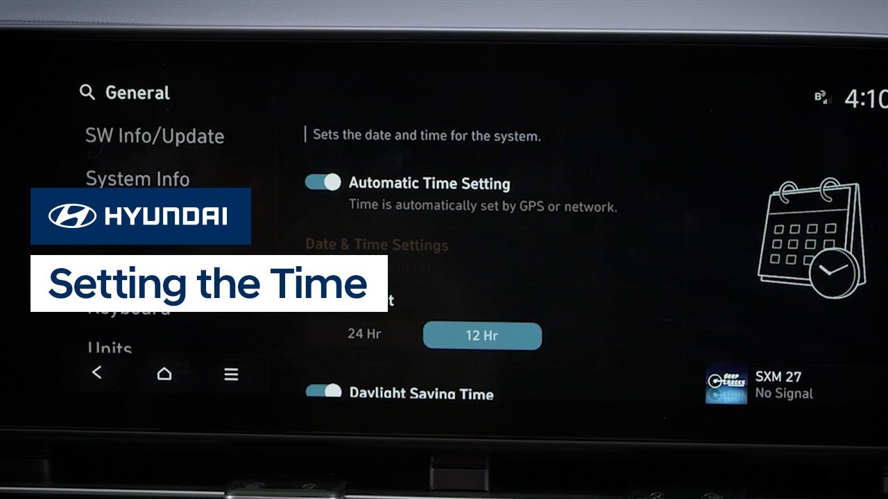 Fix Hyundai Clock Settings: GPS vs Manual Time Setup Guide