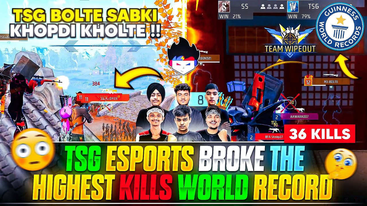 TSG Esports Equals BGMI World Record With 31 Kills