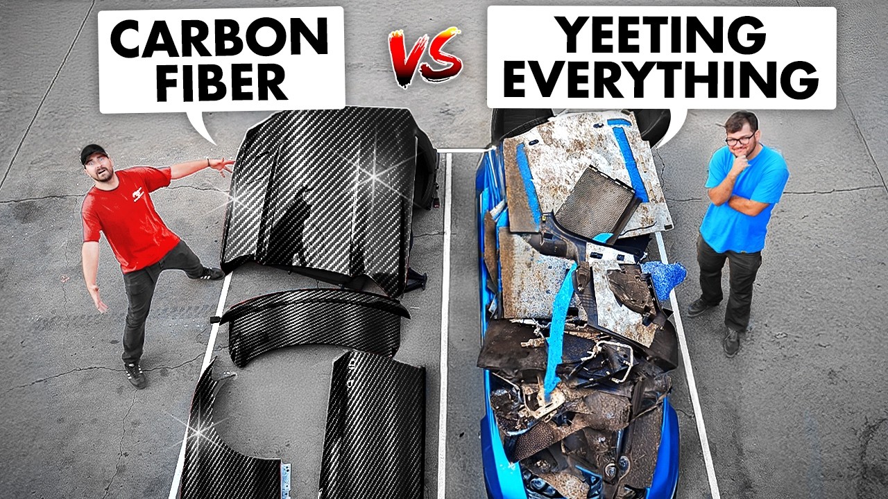 Carbon Fiber vs Stripping: Ultimate Drag Racing Weight Reduction