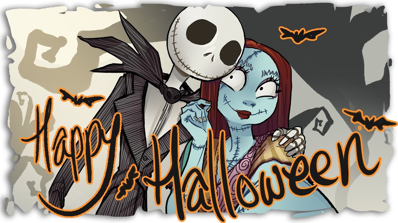Jack and Sally Digital Art Tutorial: Step-by-Step Halloween Illustration