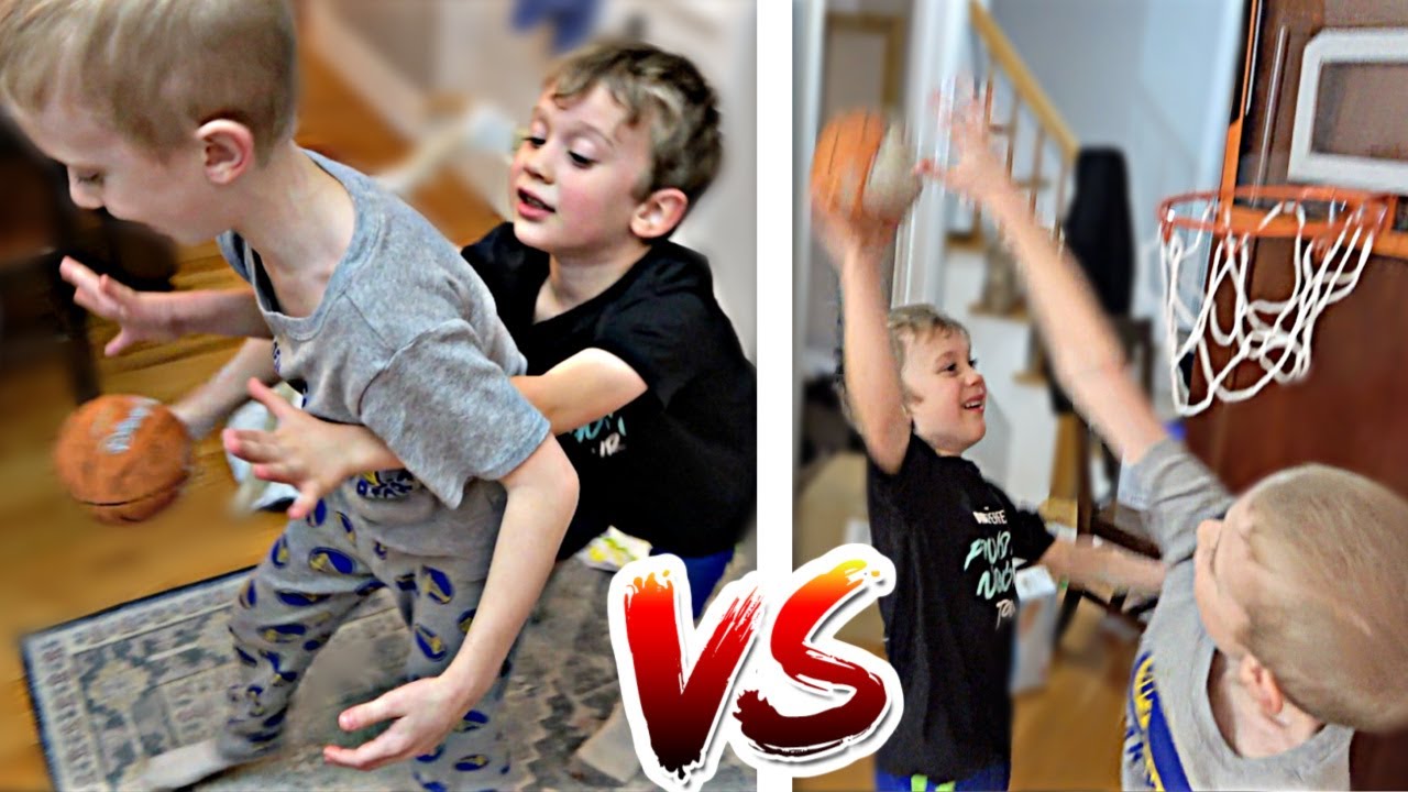 Sibling Hoop Rivalry: Obstacle Basketball Tips & Showdown