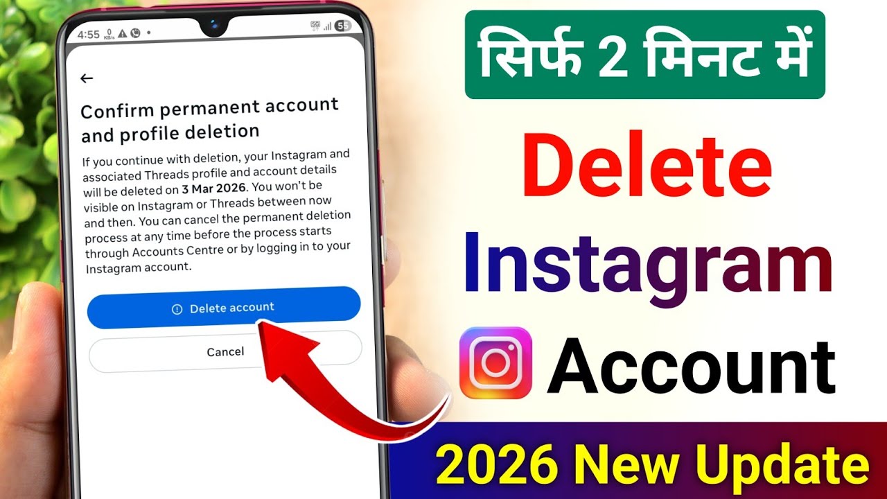 title：How to Permanently Delete Instagram Account After New Update