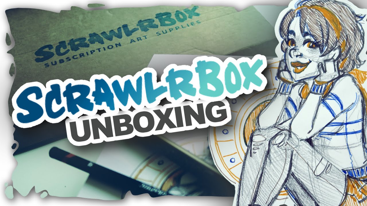 Scrawler Box March Unboxing: Art Supplies & Spontaneous Challenge