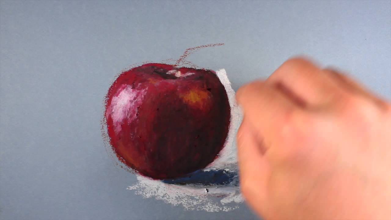 Oil Pastel Apple Drawing: Step-by-Step Tutorial