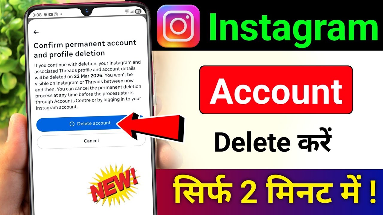 title：How to Permanently Delete Instagram Account in 2 Minutes (2024)
