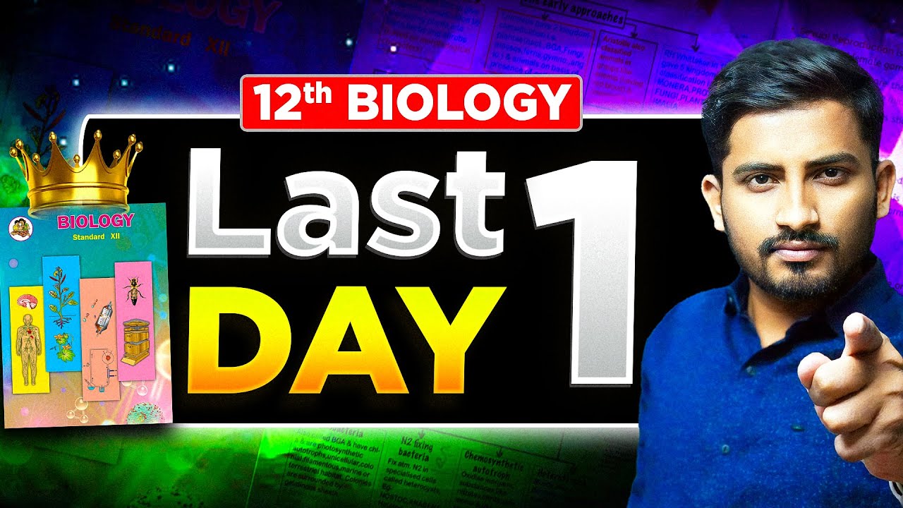 Class 12 Biology Last-Minute Strategy: 1-Day Master Plan
