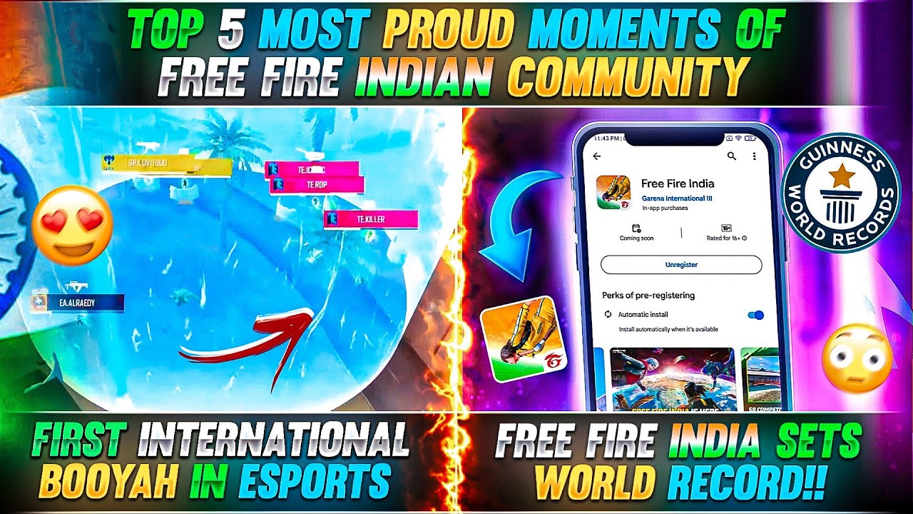 Top 5 Historic Moments in Indian Free Fire Esports History