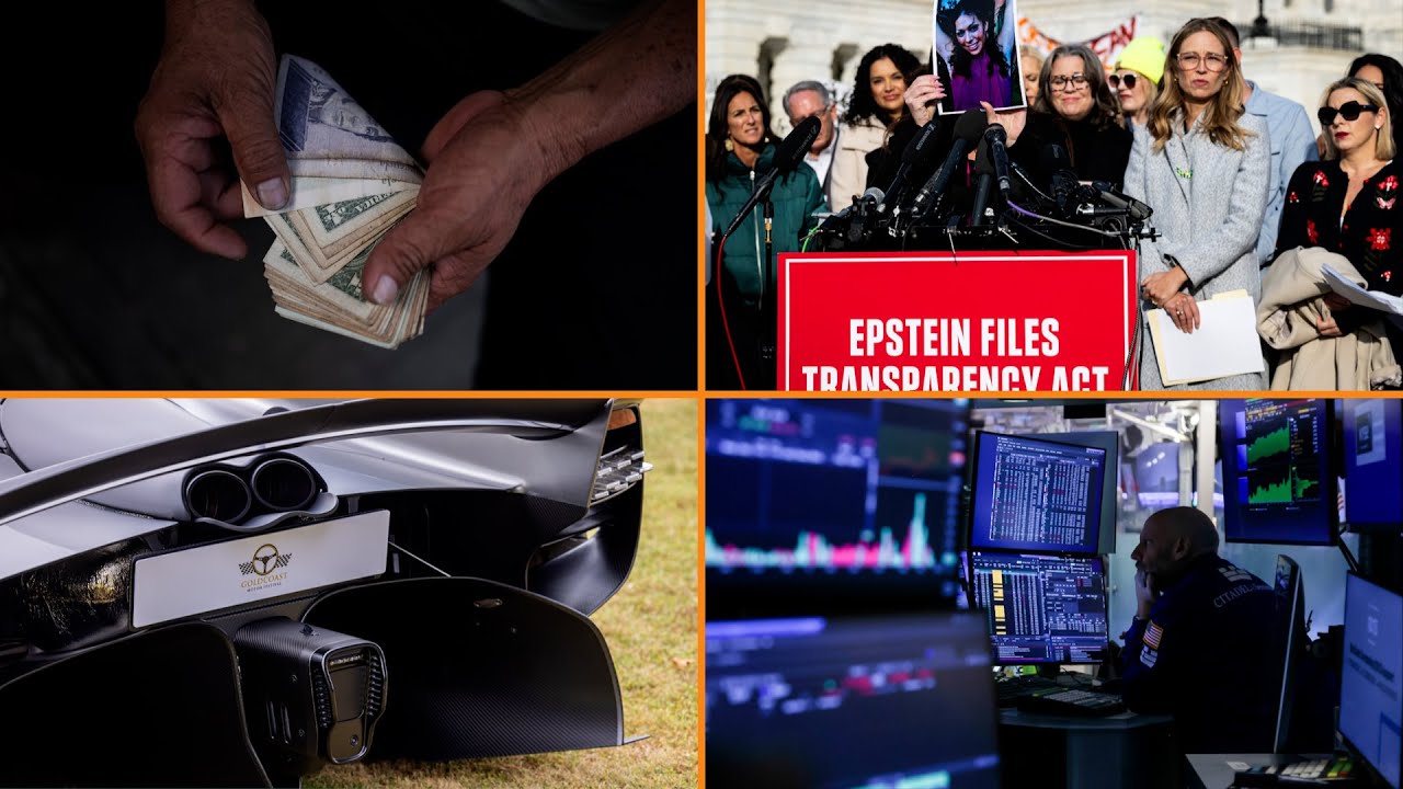 US Economy Slows, Epstein Settlement Reached, Aston Martin Warns