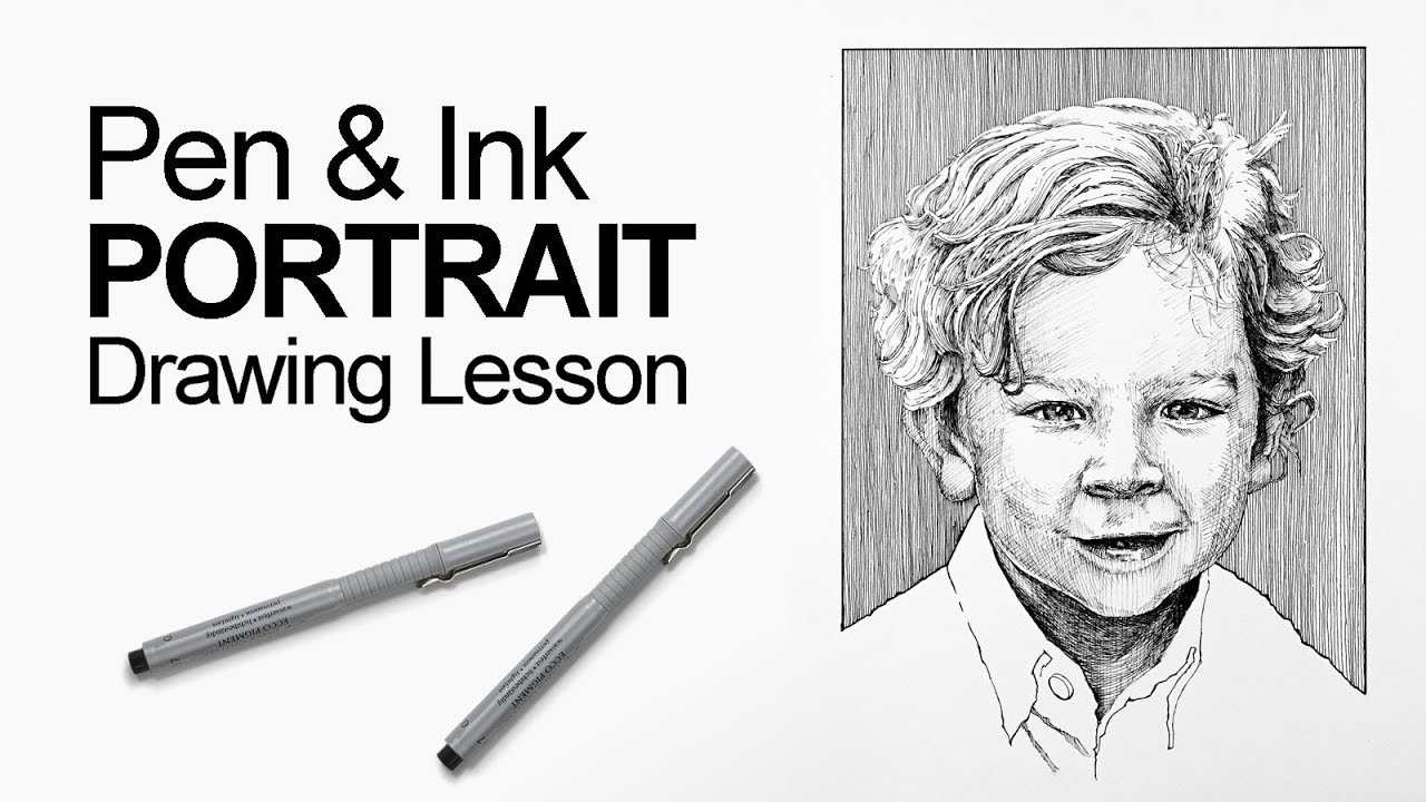 Master Pen and Ink Portrait Drawing: Step-by-Step Guide