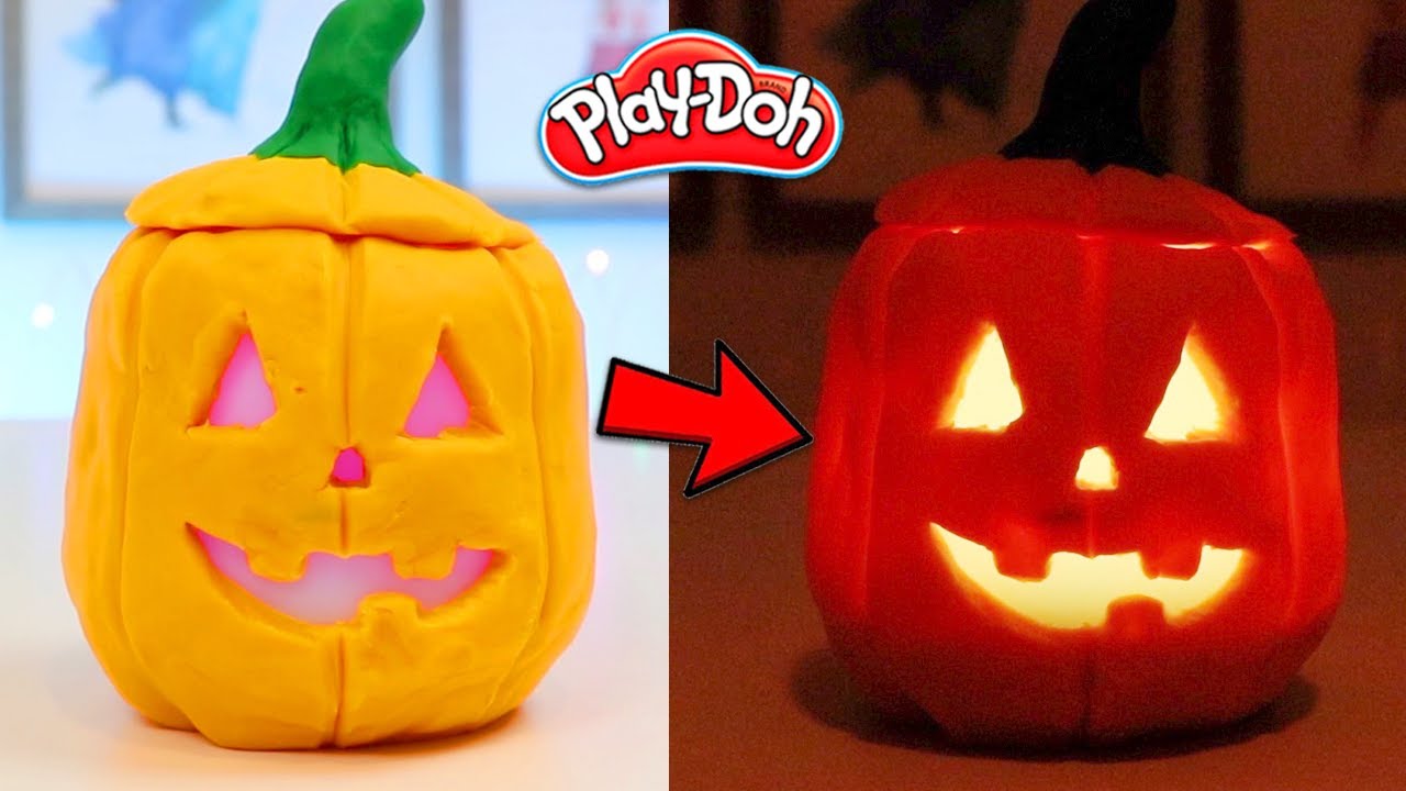 Easy Play-Doh Jack-o'-Lantern: Mess-Free Halloween Craft