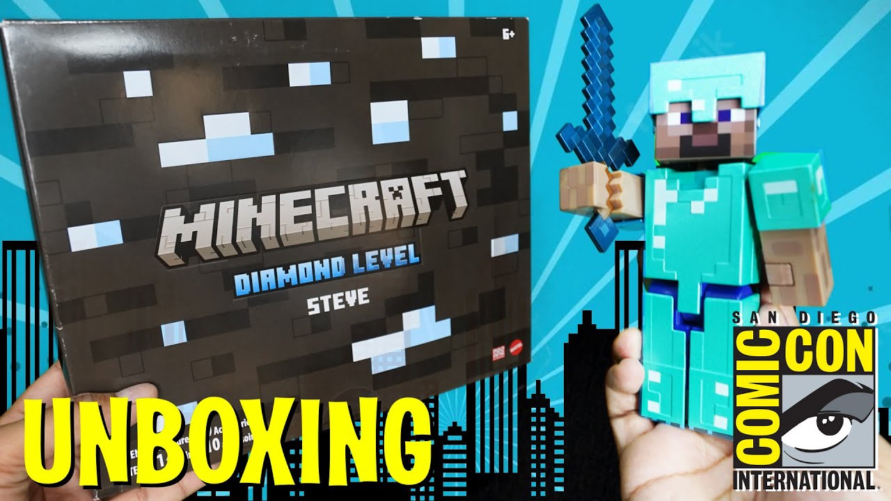 Minecraft Diamond Level Steve Review: SDCC Exclusive Details & Value