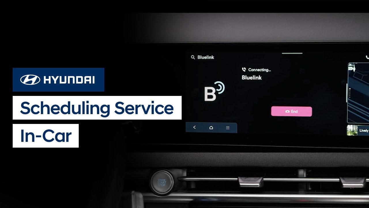 Schedule Hyundai Service Instantly via Blue Link Button