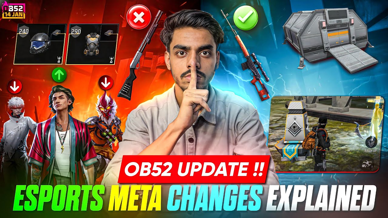 Free Fire OB52 Meta Changes: Weapon Nerfs, New Features & Morse Tactics