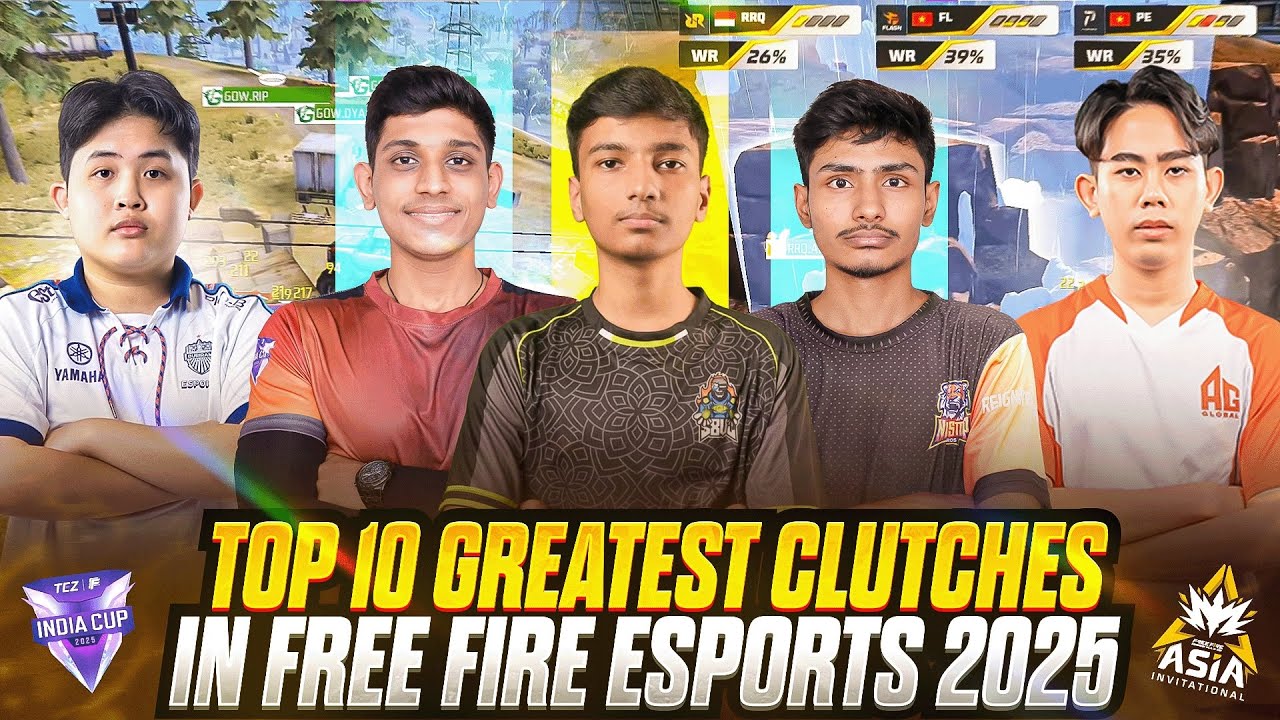 Top 10 Greatest Free Fire Esports Clutches of 2025 Revealed