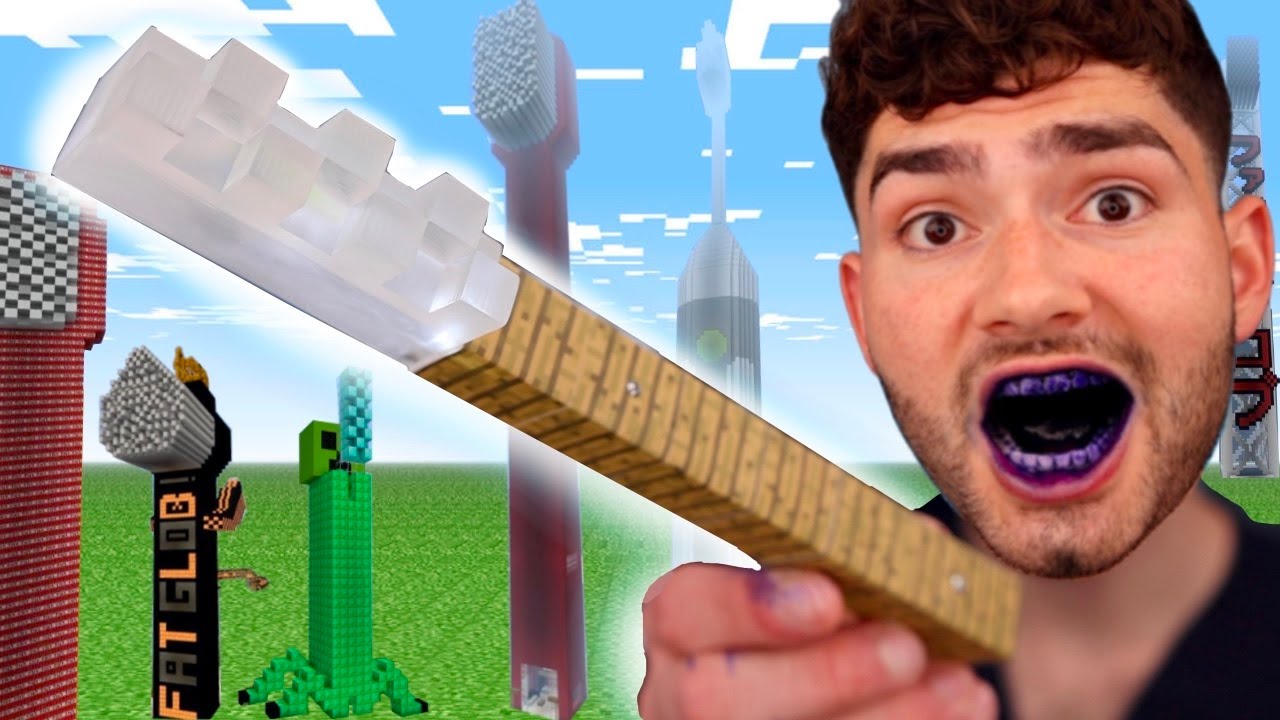 Ultimate Minecraft Toothbrush Battle: $2K Diamond vs DIY Gold vs $300 Silver