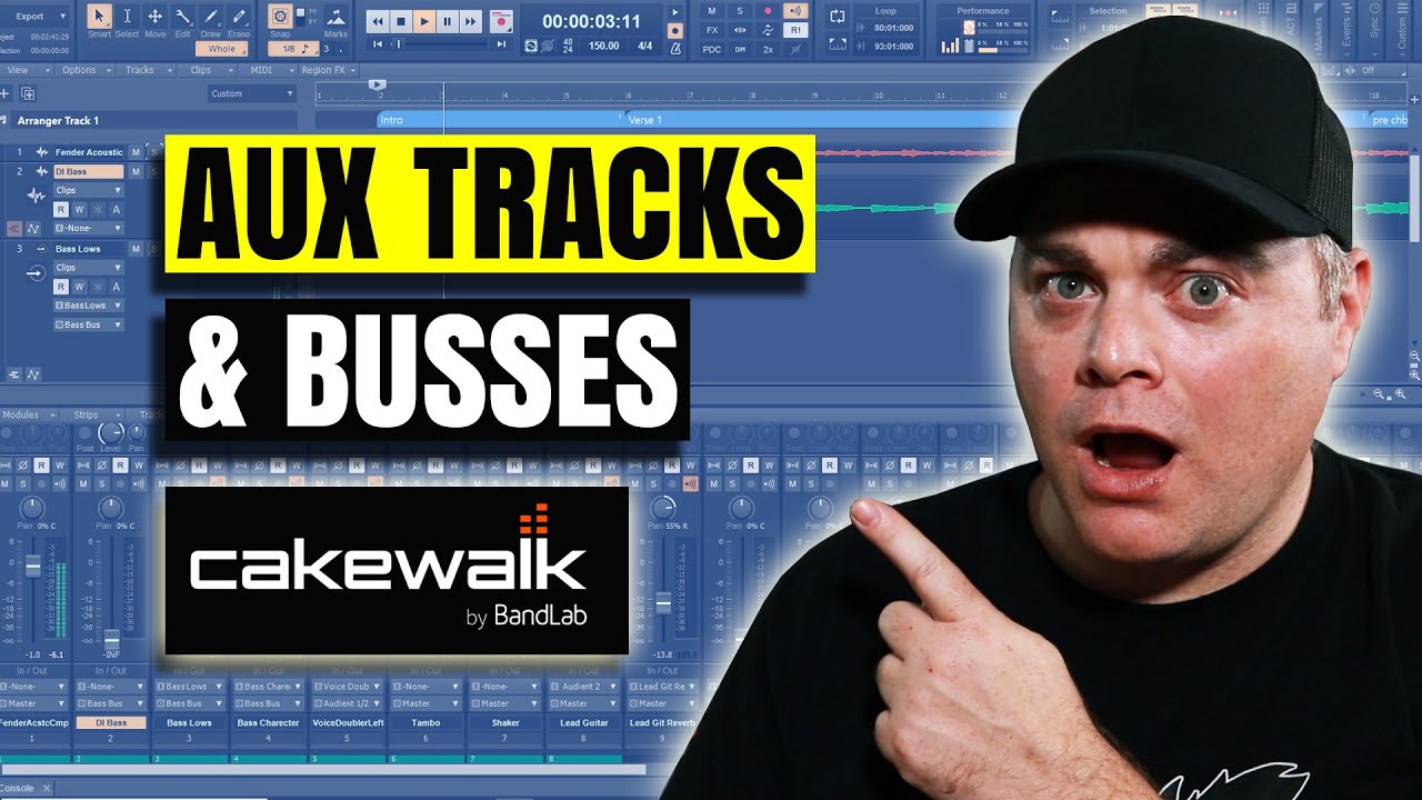 Aux Tracks vs Buses: Cakewalk Routing Explained Simply
