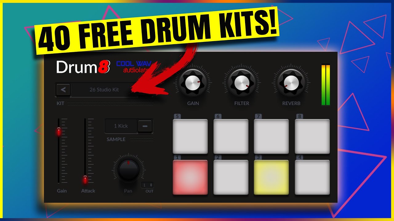 Audiolatry Drum8 Review: Free Drum VST With 40 Royalty-Free Kits