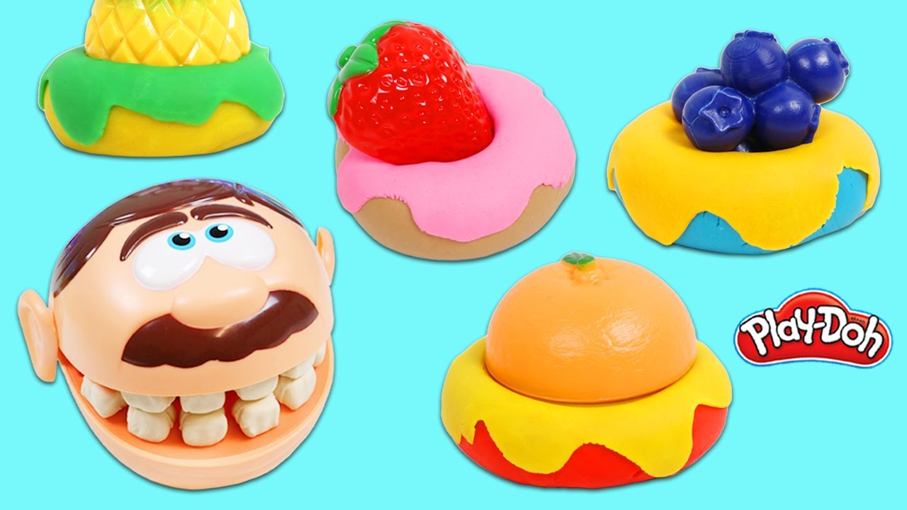 Creative Fruit Donut Play-Doh Activity for Kids