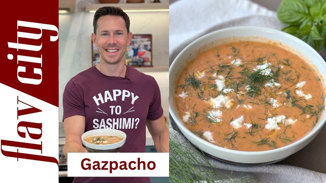 Summer Tomato Gazpacho with Honeydew Twist Recipe