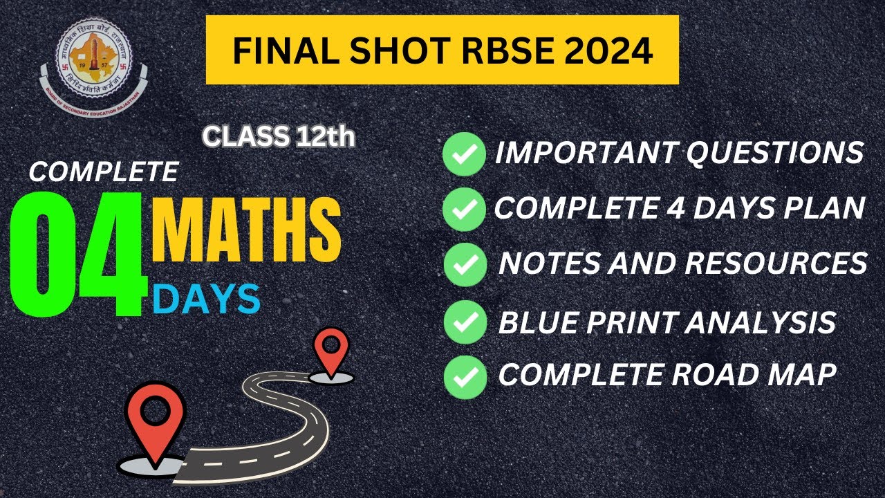 RBSE Math Exam Last-Minute Strategy: 90%+ Score in 4 Days