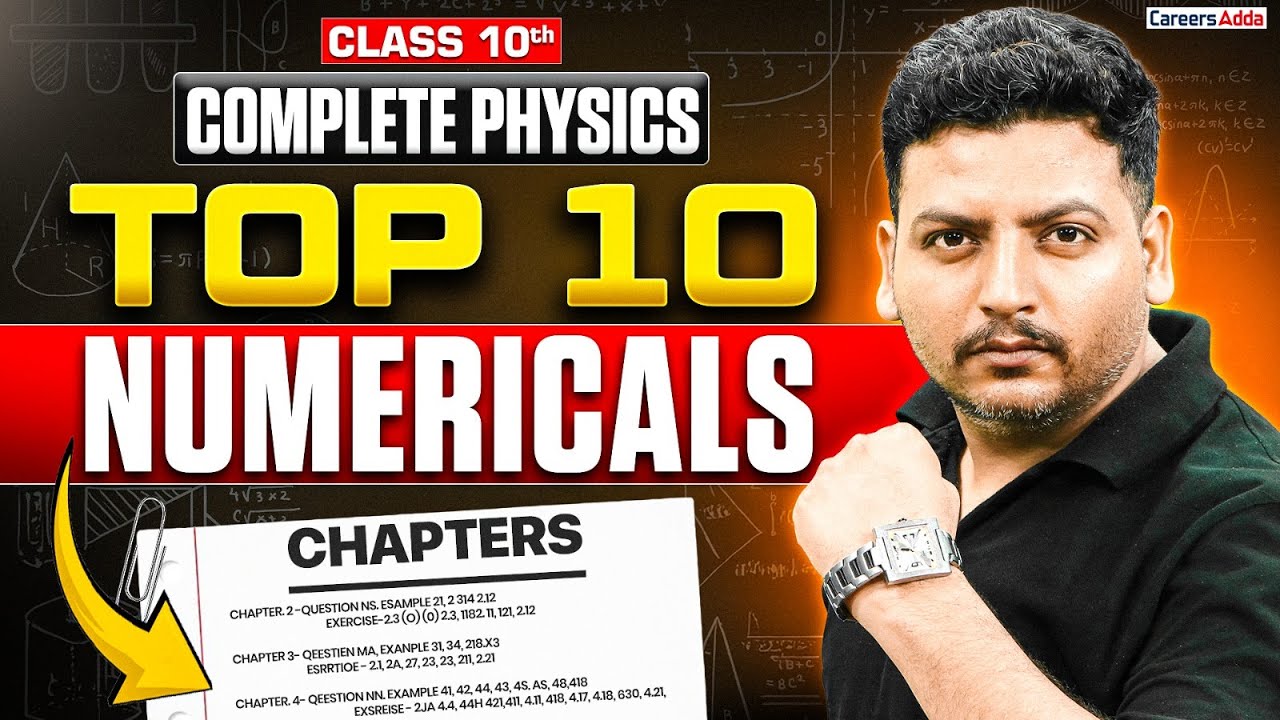 Top 10 Physics Numericals for Board Exams with Step-by-Step Solutions