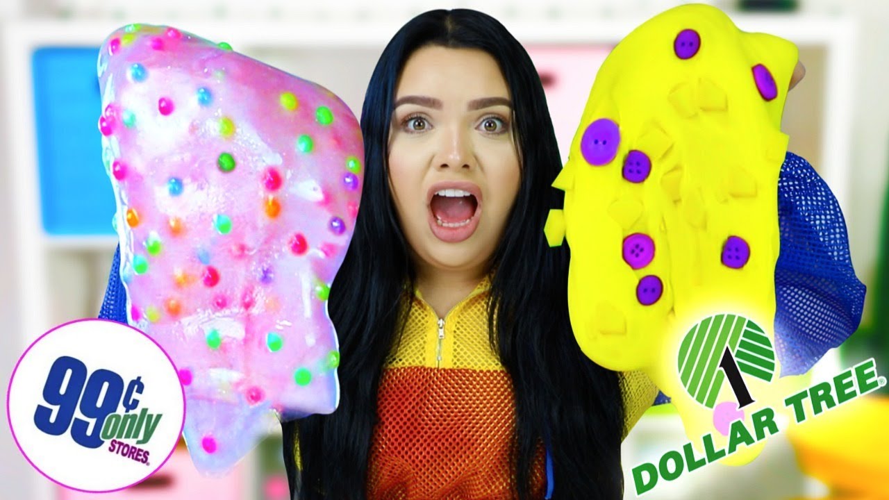 Dollar Tree vs 99 Cent Store Slime Supplies Compared