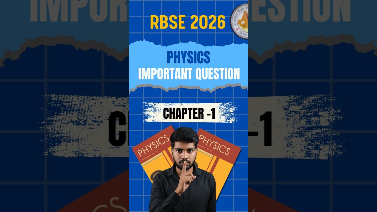 Class 12 Physics Chapter 1 Most Important Questions: Rajasthan Board 2026