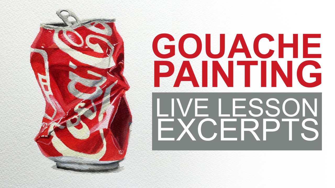 Master Gouache Metal Effects: Crushed Can Painting Guide