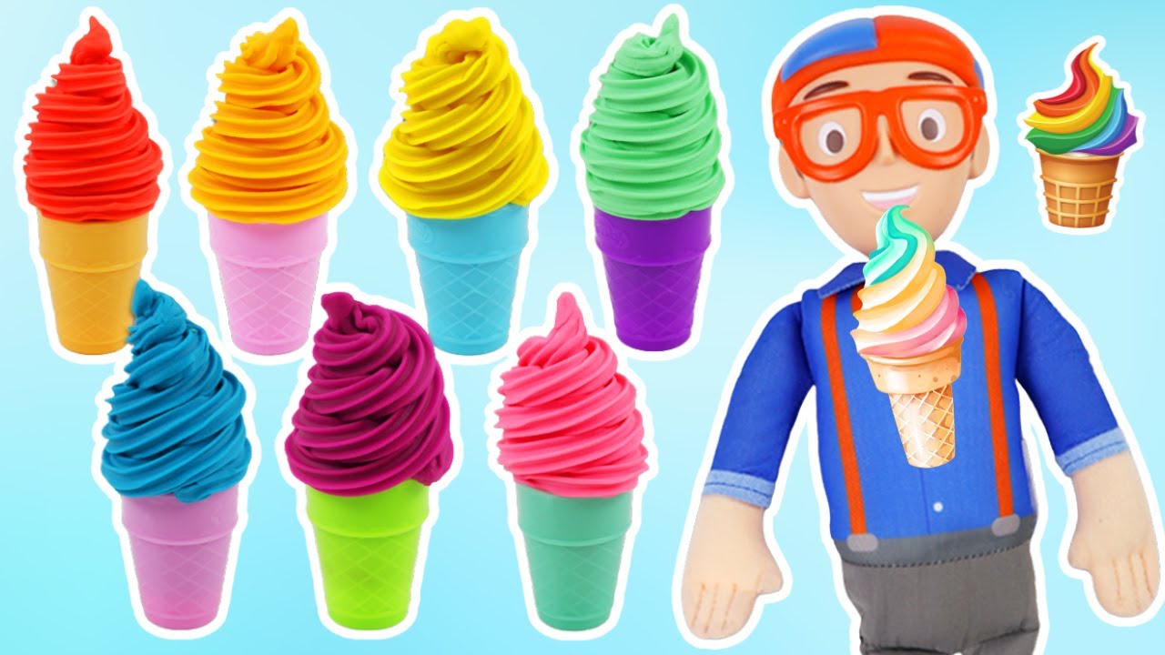 How to Make Play-Doh Rainbow Ice Cream Swirls