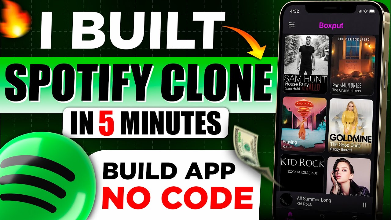 Build a Spotify Clone in 5 Minutes: No-Code 2025 Guide