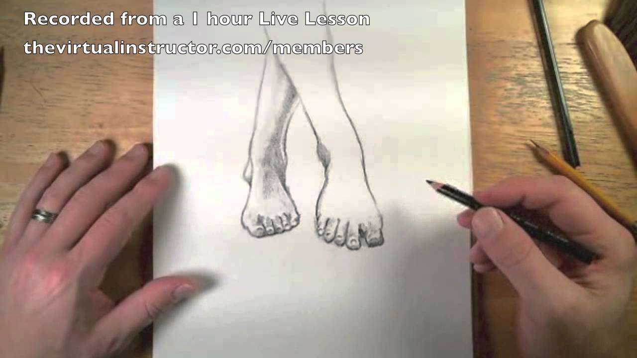Draw Feet Easily with Basic Shape Techniques