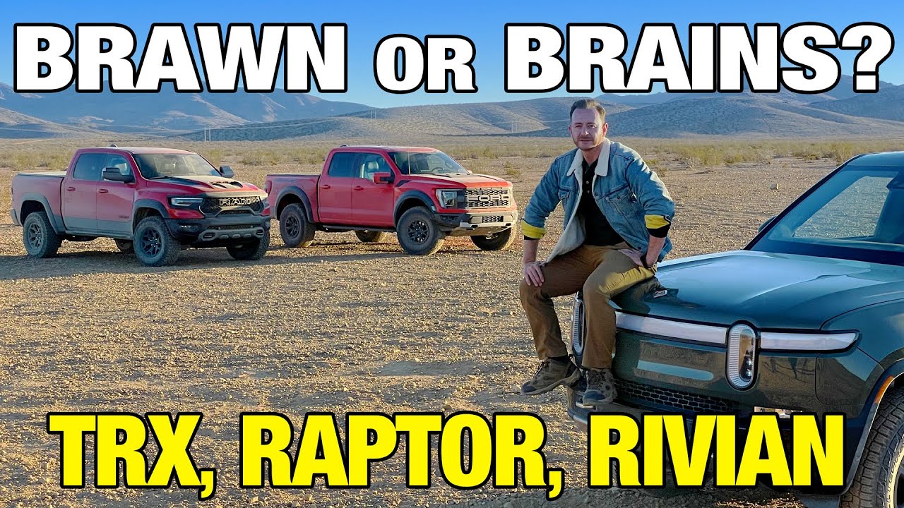 $100K Truck Showdown: Raptor vs TRX vs Rivian R1T Compared