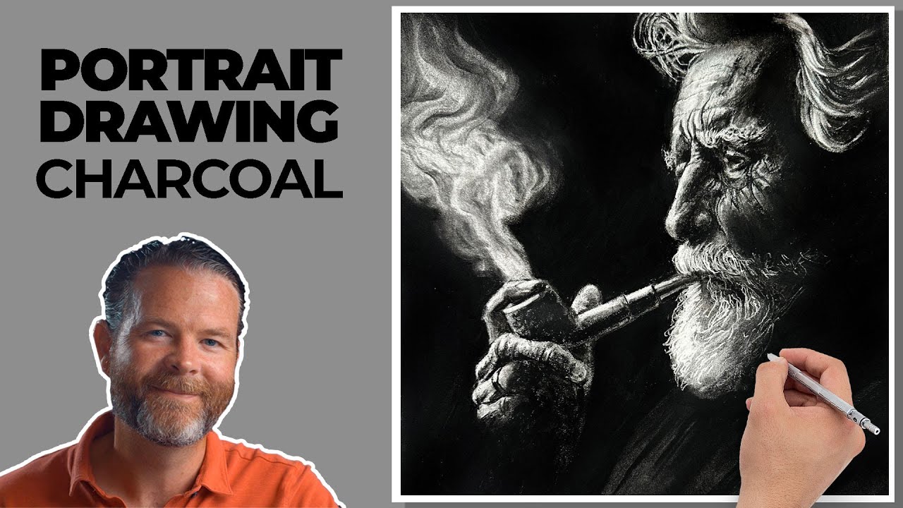 Charcoal Portrait Mastery: Beginner-Friendly Step-by-Step Guide