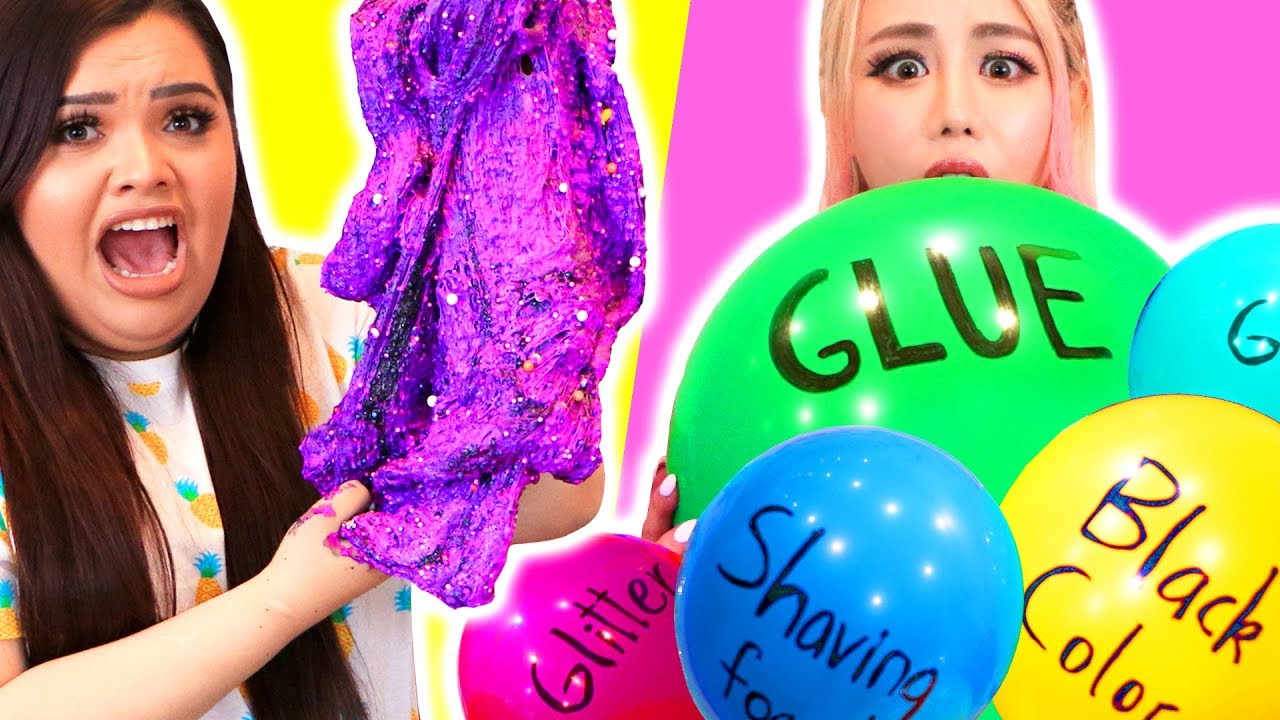 DIY Mystery Balloon Slime Challenge Tutorial