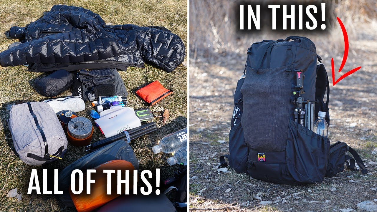 40L Backpack Packing System for 25lb Three-Season Loads