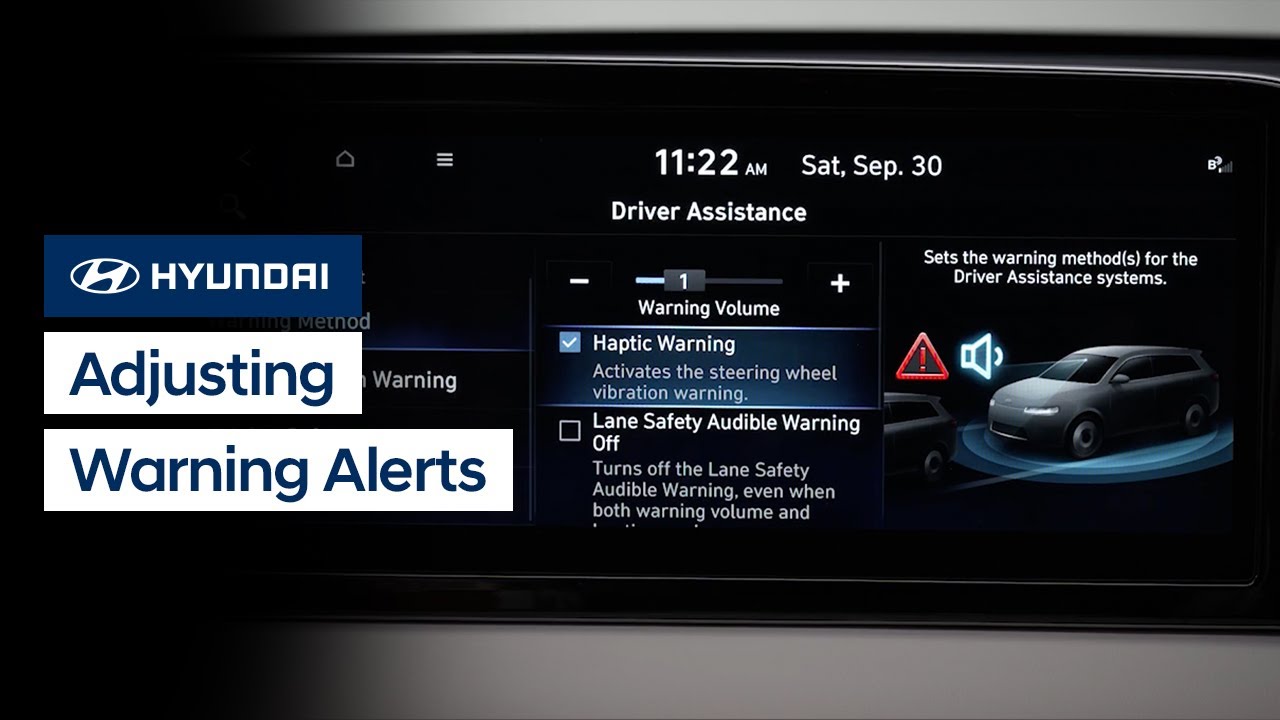 Customize Your Hyundai's Safety Alert Settings