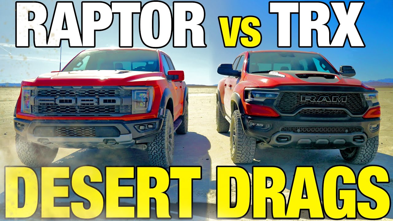 RAM TRX vs Ford Raptor Drag Race: Power Wins on Dirt