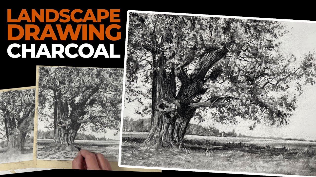Master Charcoal Landscape Drawing: Techniques & Tips