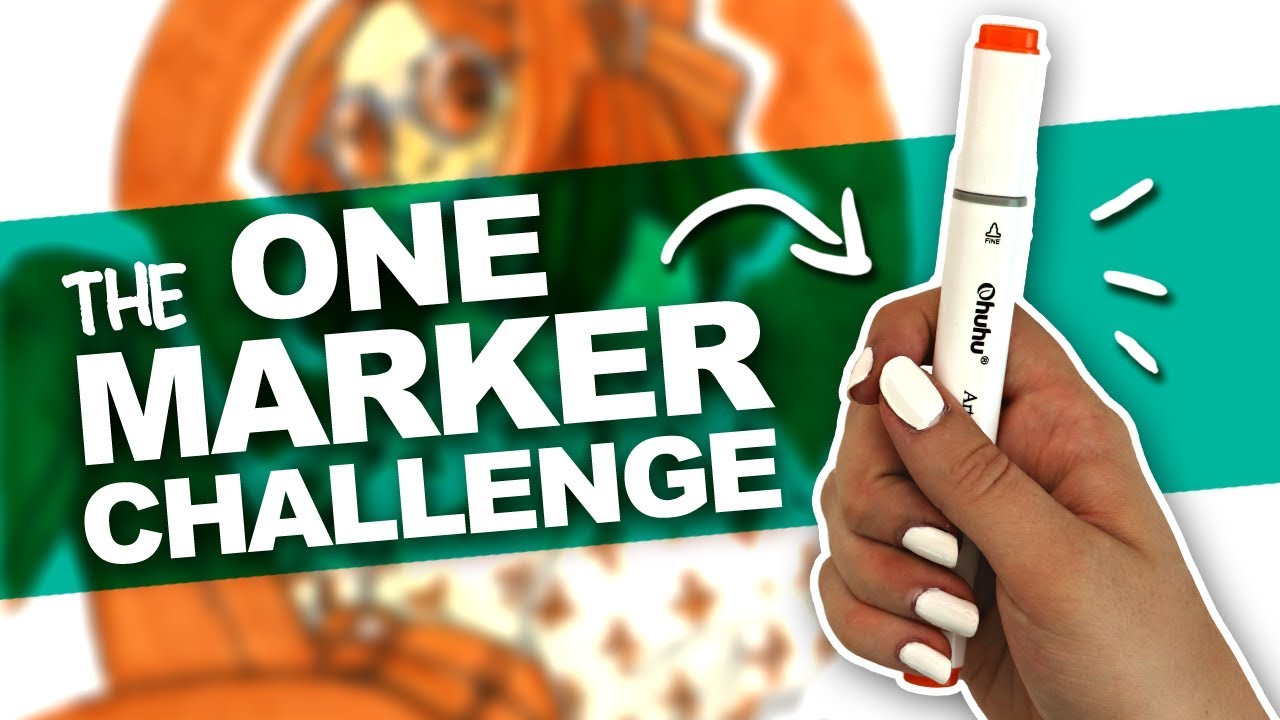 One Marker Art Challenge: Master Monochrome Techniques