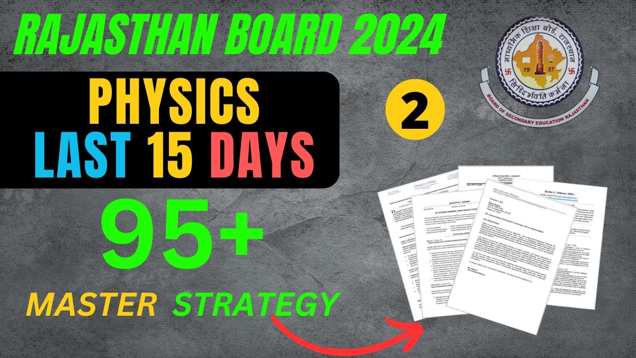 Last-Minute Physics Strategy: Score 90+ in 15 Days