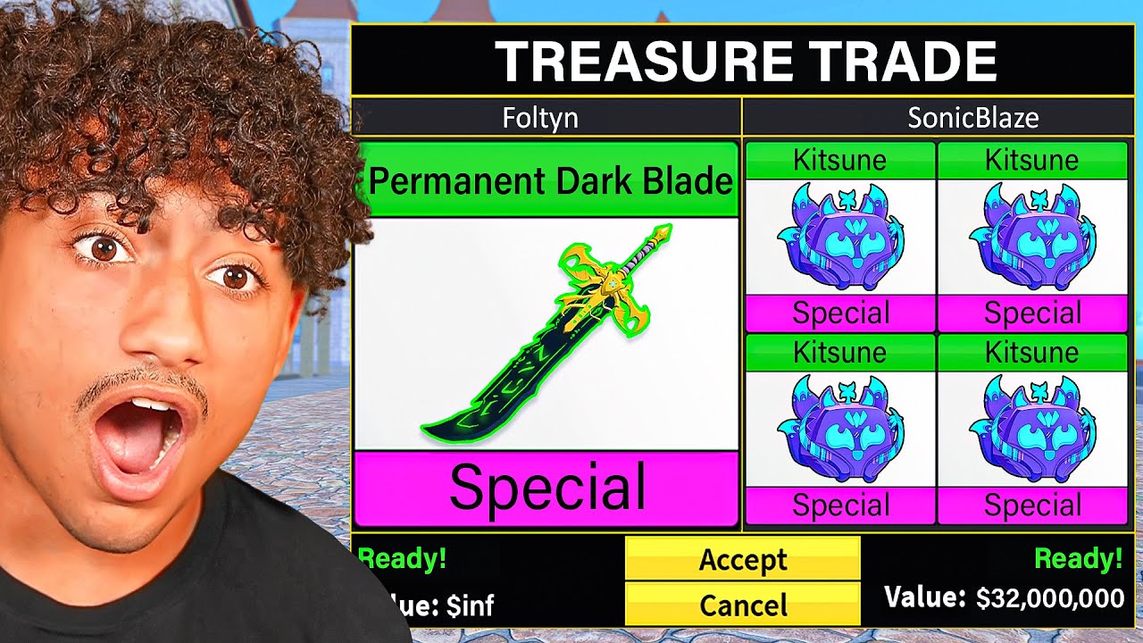 Permanent Dark Blade Trades: Real Blox Fruits Value Revealed