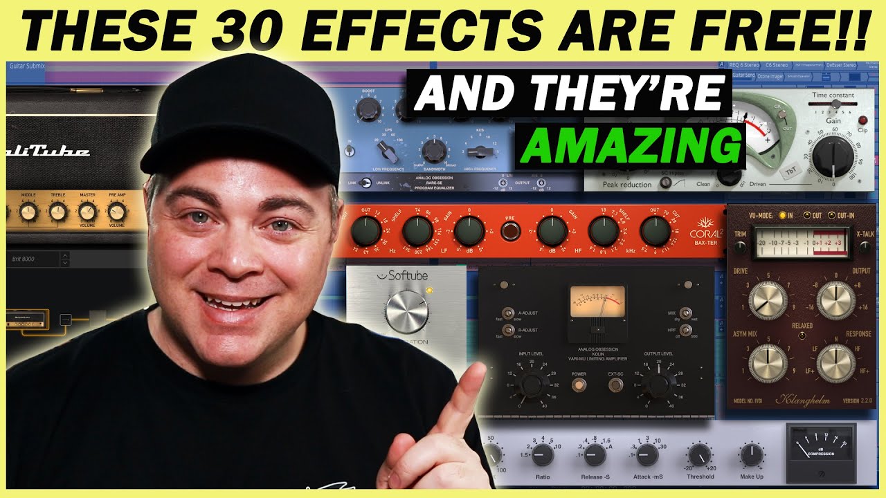 Top 30 Free VST Effects: Compressors, EQs, Reverbs & Delays (2023)
