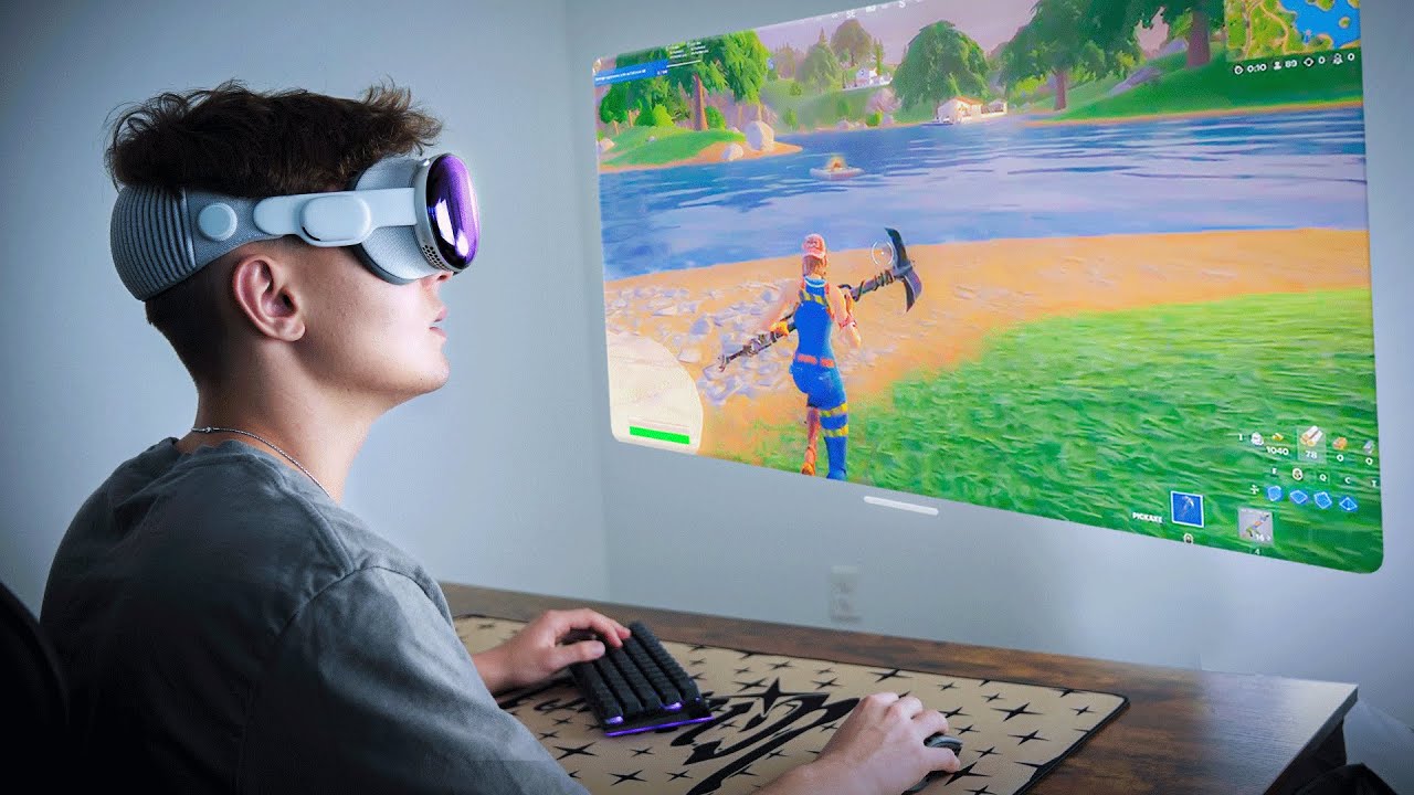 First Fortnite Win on Apple Vision Pro: Real Gaming Test