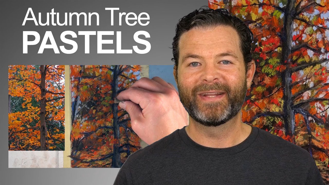 Quick Pastel Autumn Tree Sketch: Loose Technique Tutorial